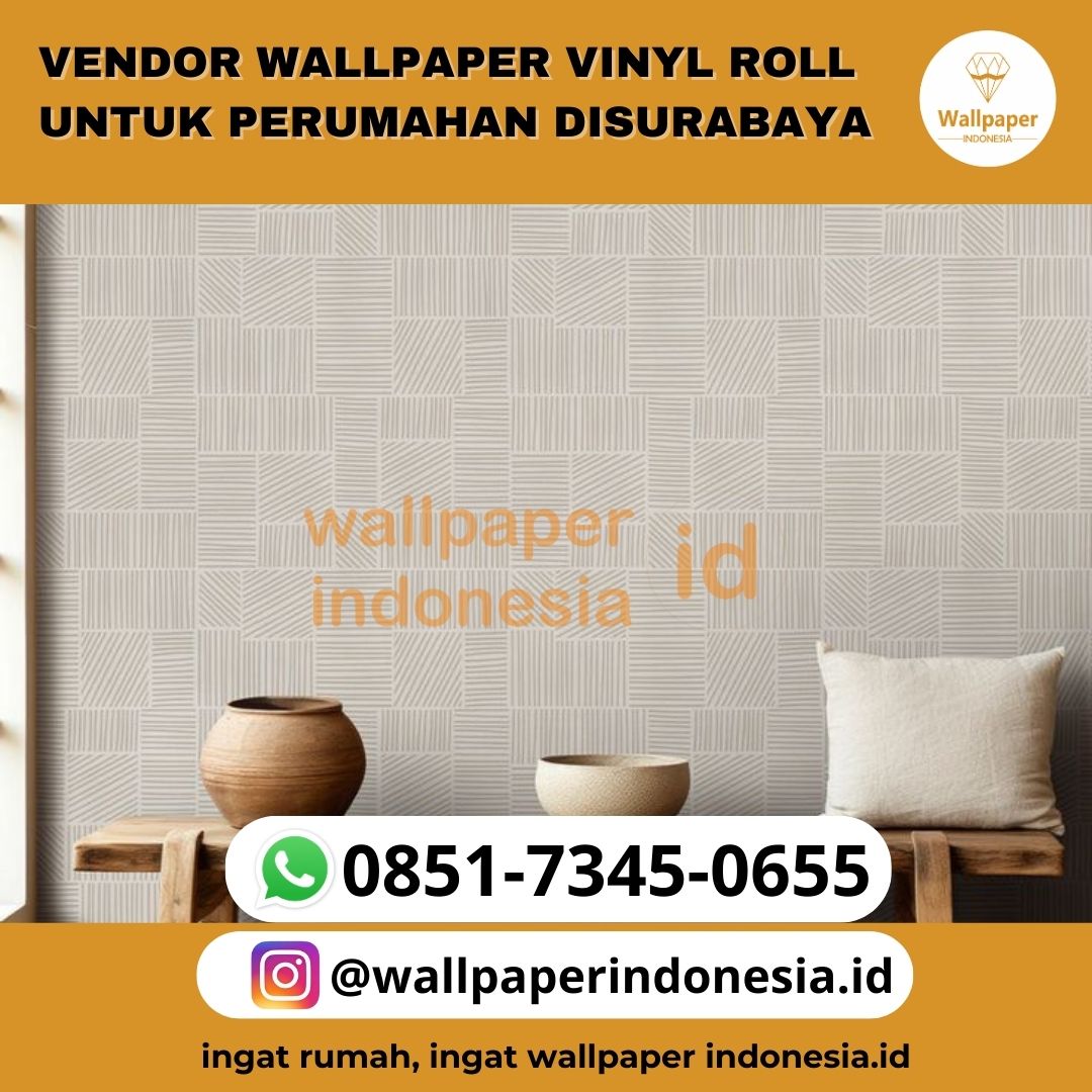 VENDOR WALLPAPER VINYL ROLL MOTIF BATIK 